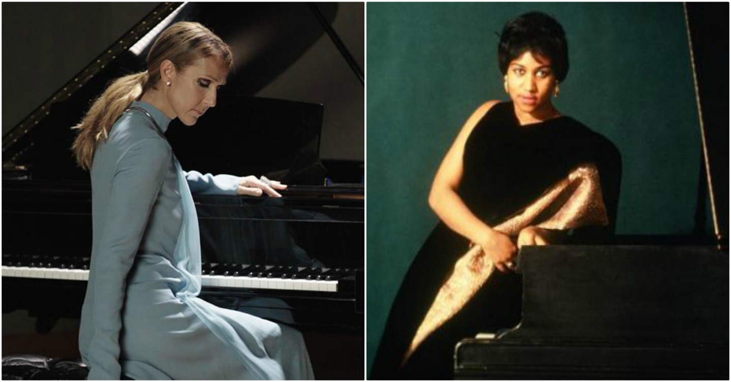 Celine Dion, Aretha Franklin. (Especial)