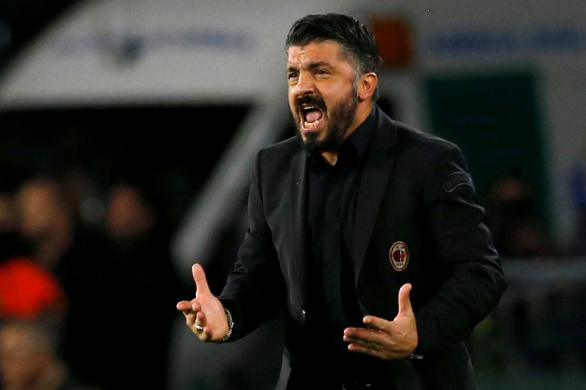 Gennaro Gattuso, técnico del Milan (Reuters)