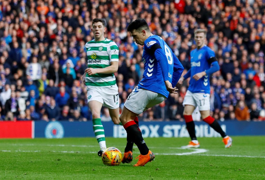 Rangers venció a Celtic en el clásico de Escocia (Reuters)