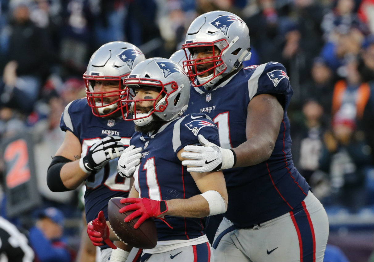 Los Patriots apalearon 3-38 a los Jets (AFP)