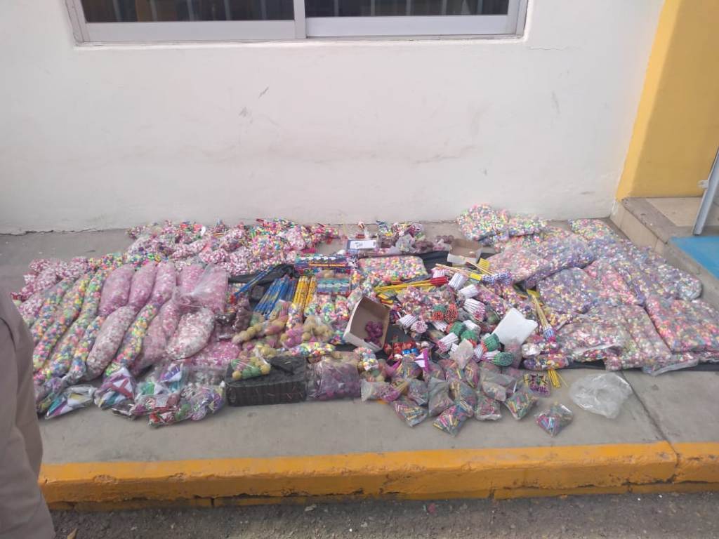 La pirotecnia fue asegurada durante un operativo. (José Luis Pérez)