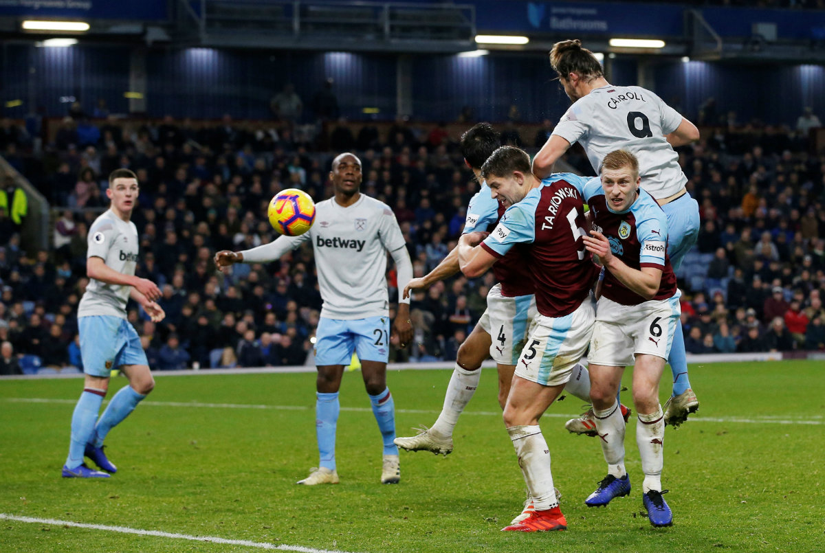West Ham cayó contra Burnley (Reuters)
