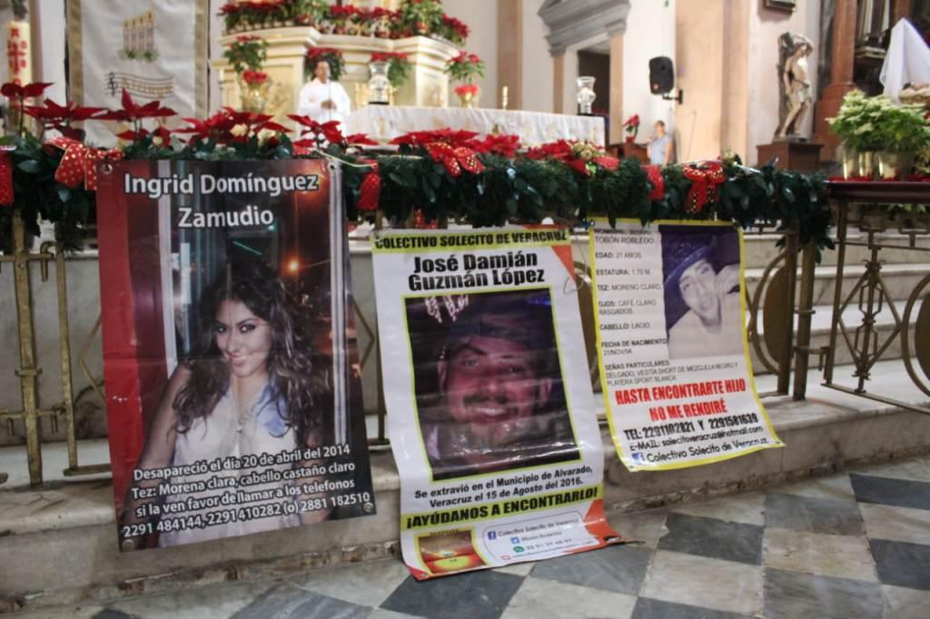 Familiares acudieron a la Misa por los Desaparecidos. (Isabel Zamudio)
