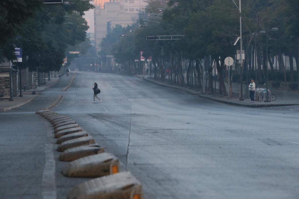 La Ciudad de México inició el año con calles vacías. | Jesús Quintanar