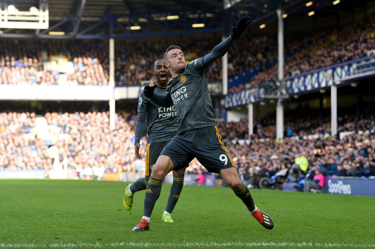 Jamie Vardy anotó el primer gol del 2019 (AFP)