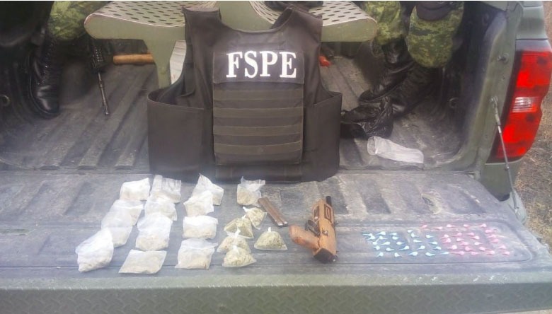 Aseguran más de 60 dosis de drogas San Francisco del Rincón