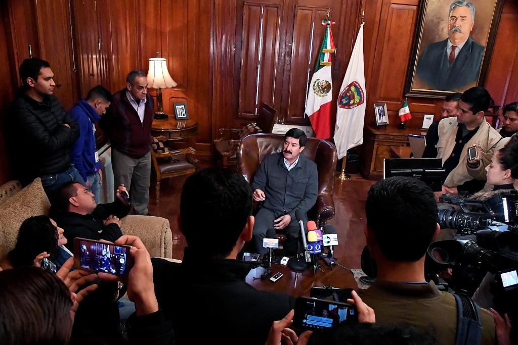 El gobernador de Chihuahua dio su primera conferencia de prensa del 2019 tras el periodo vacacional (Juan José García Amaro)