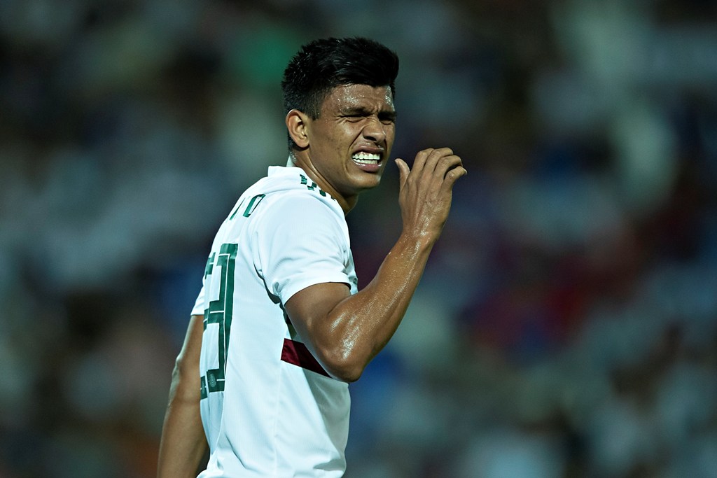 Jesús Gallarado durante un encuentro del Tri ante Argentina (Imago7)