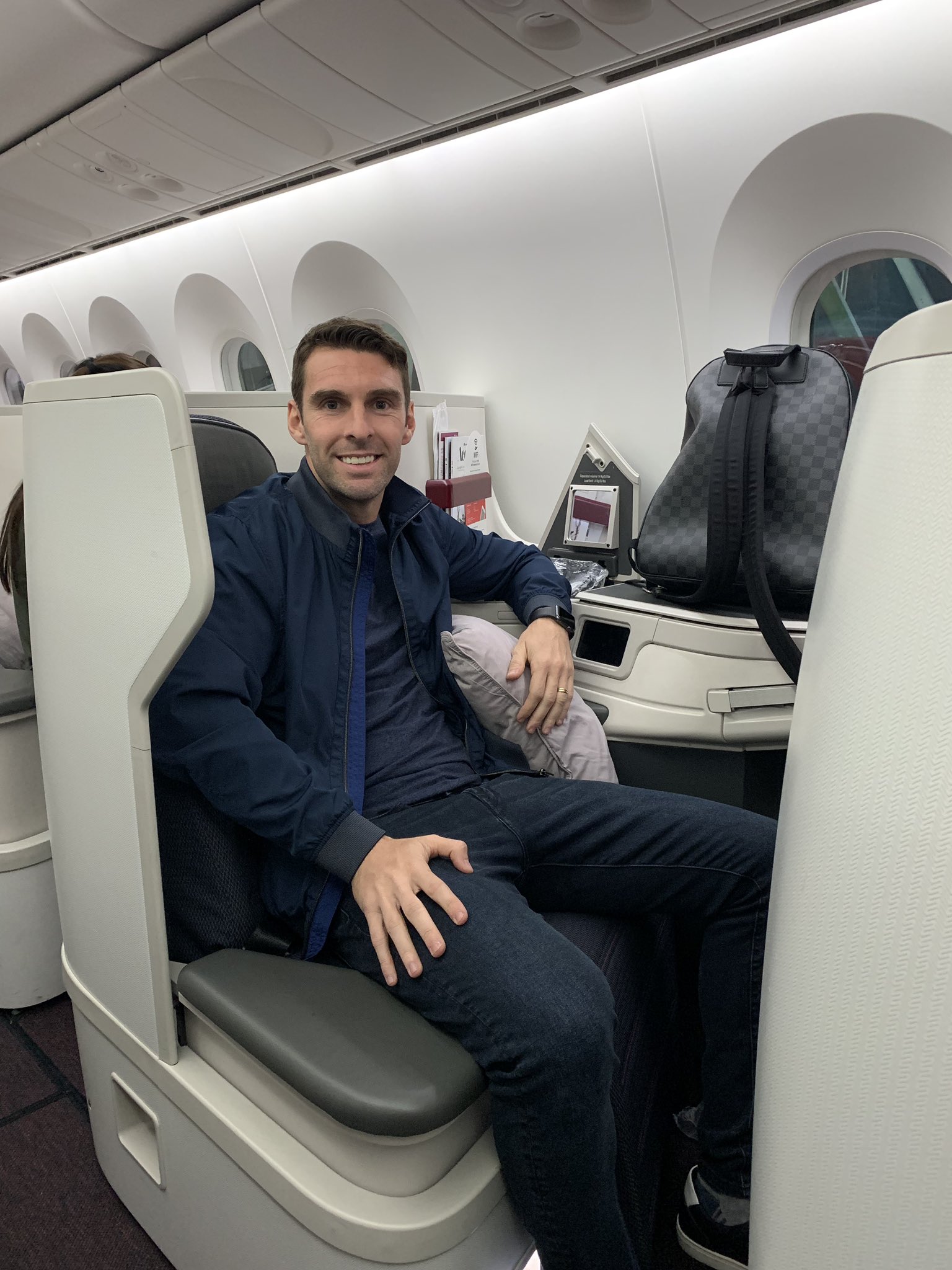 Mauro Boselli viajó a Brasil (Twitter @mauroboselli)