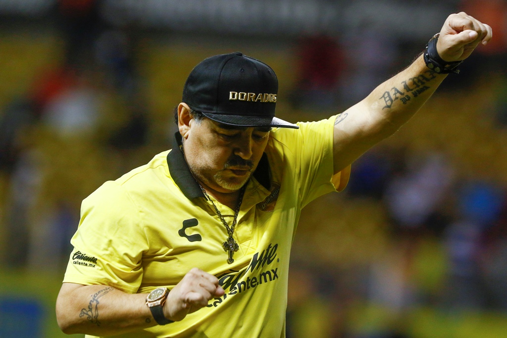 El estratega de Dorados de Sinaloa, Diego Armando Maradona (Imago7)