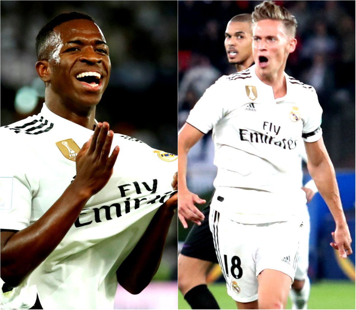 Vinícius y Marcos Llorente (Reuters)