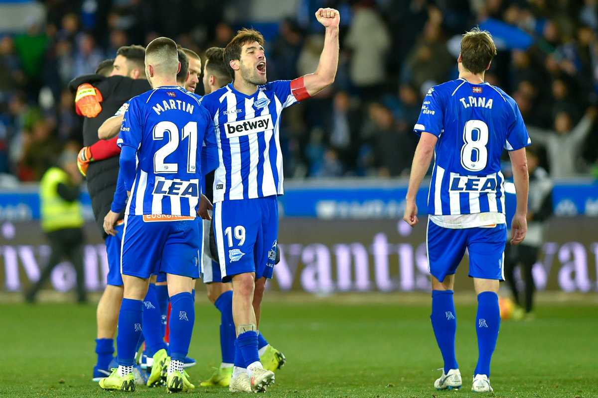 El Alavés gana y sube de forma provisional al cuarto puesto en La Liga (AFP)