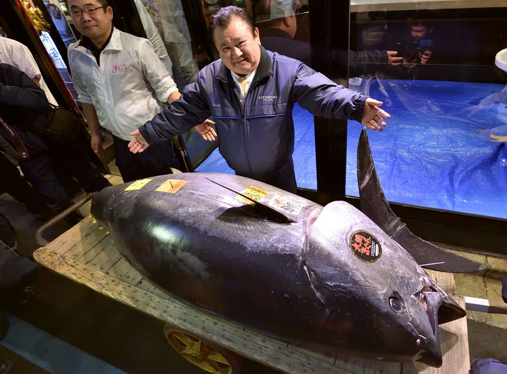 El atún pesaba 278 kilos. (AFP)