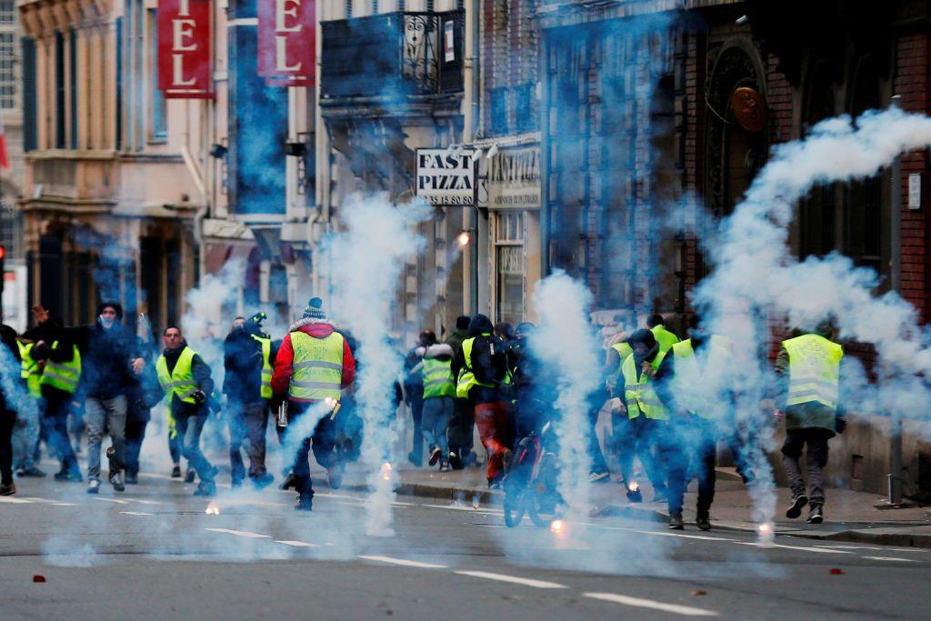 Protesta de los Chalecos Amarillos. (AFP)