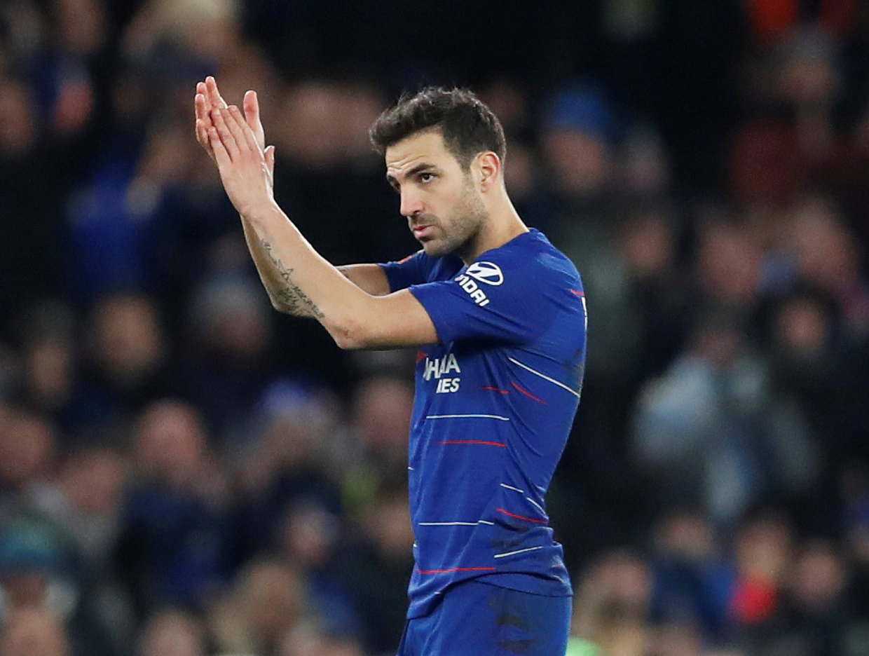 Cesc Fábregas en su último partido con el Chelsea (Reuters)