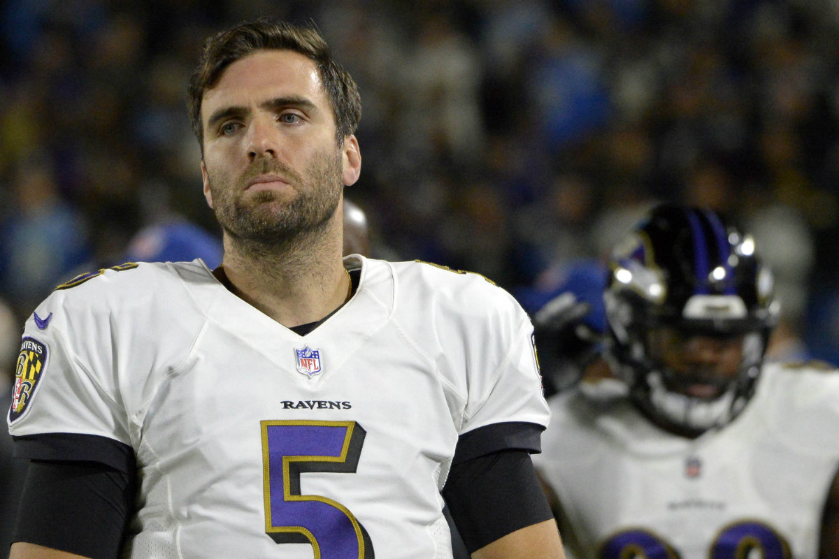 Joe Flacco podría salir del equipo de Baltimore (Reuters)