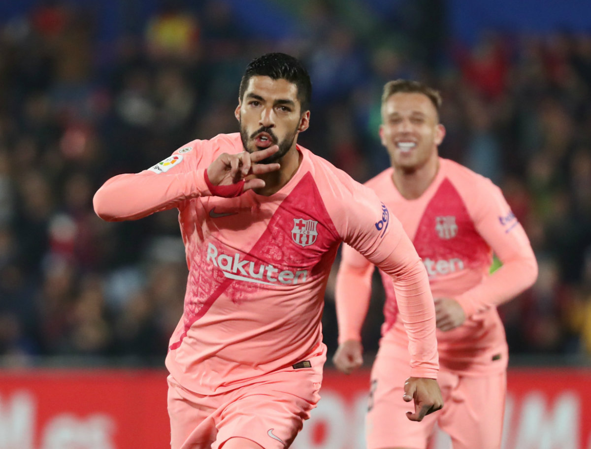 Luis Suárez marcó un gol en la victoria del Barcelona (Reuters)