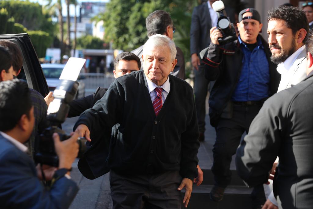 El presidente Andrés Manuel López Obrador durante su gira por Tijuana (Jorge Carballo)
