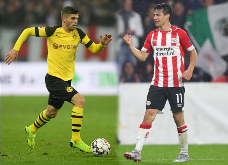 Christian Pulisic e Hirving Lozano (Reuters)