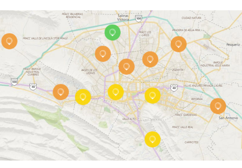 En Monterrey y San Pedro está ligeramente menos contaminado. Foto: Especial