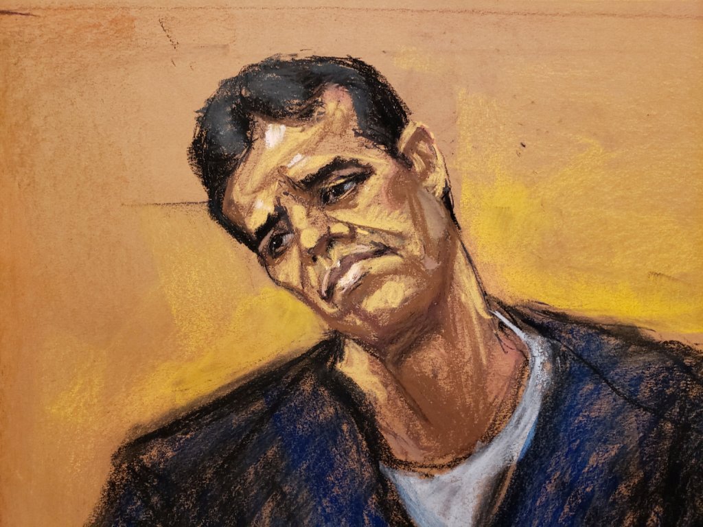 Vicente Zambada Niebla durante su testimonio en el juicio contra ‘El Chapo’ en Estados Unidos (Reuters)