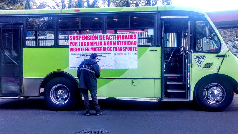 Se colocaron 189 sellos de suspensión a igual número de unidades de transporte que presentaron irregularidades.