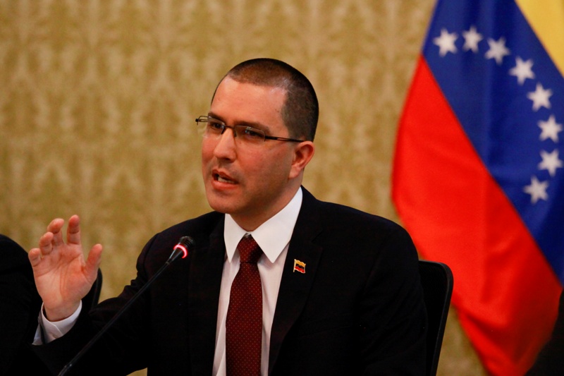 l ministro de Relaciones Exteriores de Venezuela, Jorge Arreaza.