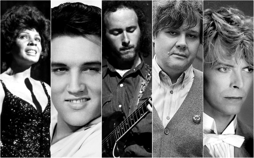 Shirley Bassey, Elvis, Robby Krieger, Ron Sexsmith y Bowie. (Especial)