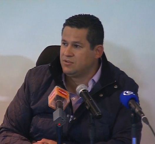 En rueda de prensa, el gobernador del estado, Diego Sinhue