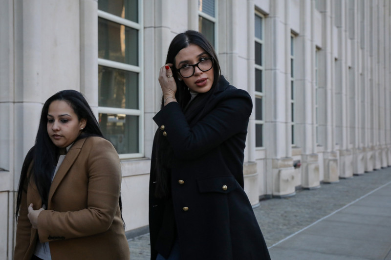 Guzmán Loera y Emma Coronel se veían molestos cuando el agente del FBI leyó las cartas (Reuters).