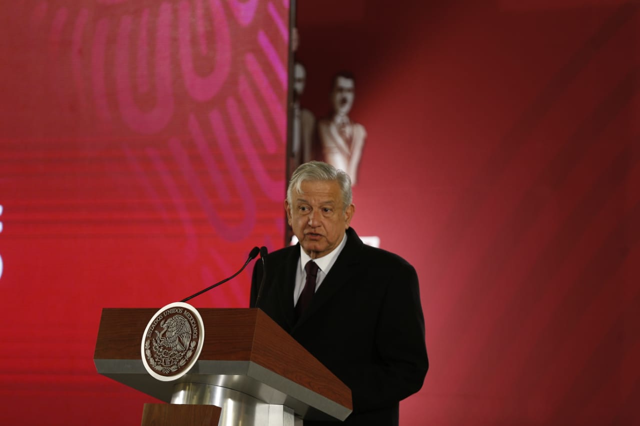El presidente Andrés Manuel López Obrador en Palacio Nacional (Héctor Téllez)
