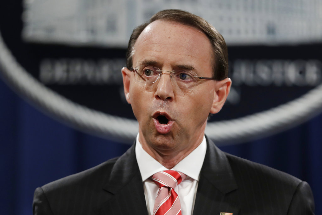Rod Rosenstein no tiene plan formal ni fecha exacta para su salida (AP)