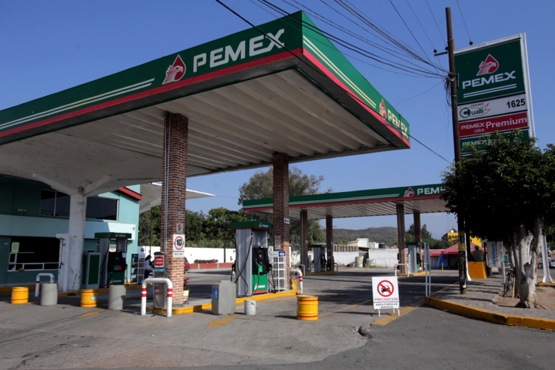 Una gasolinera vacía, algo inusual en estos días. (Foto: Fernando Carranza)