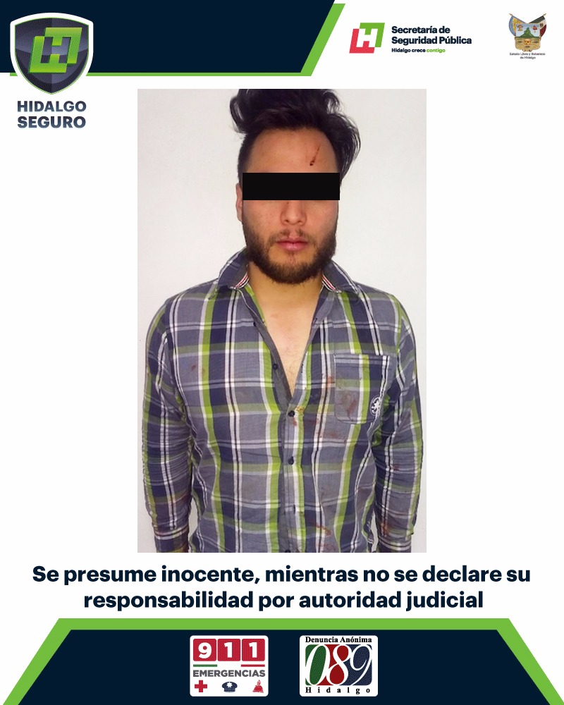 S.A.M.C. de 23 años fue detenido en calles aledañas al lugar de los hechos. (Cortesía)