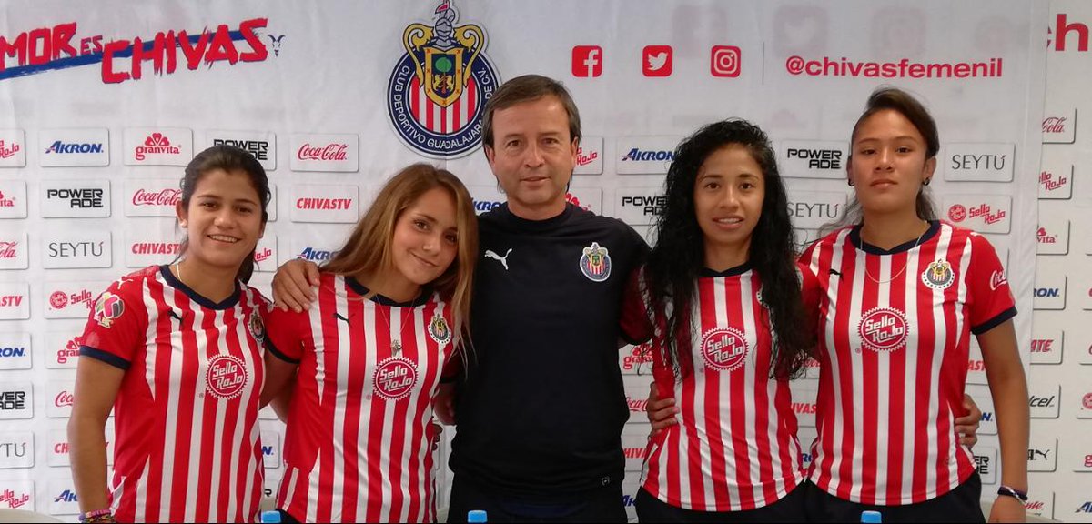 Samara Alcalá, Daniella Martínez, Alexa Cabrera y Dulce Pizano se suman a Chivas. (Cortesía)