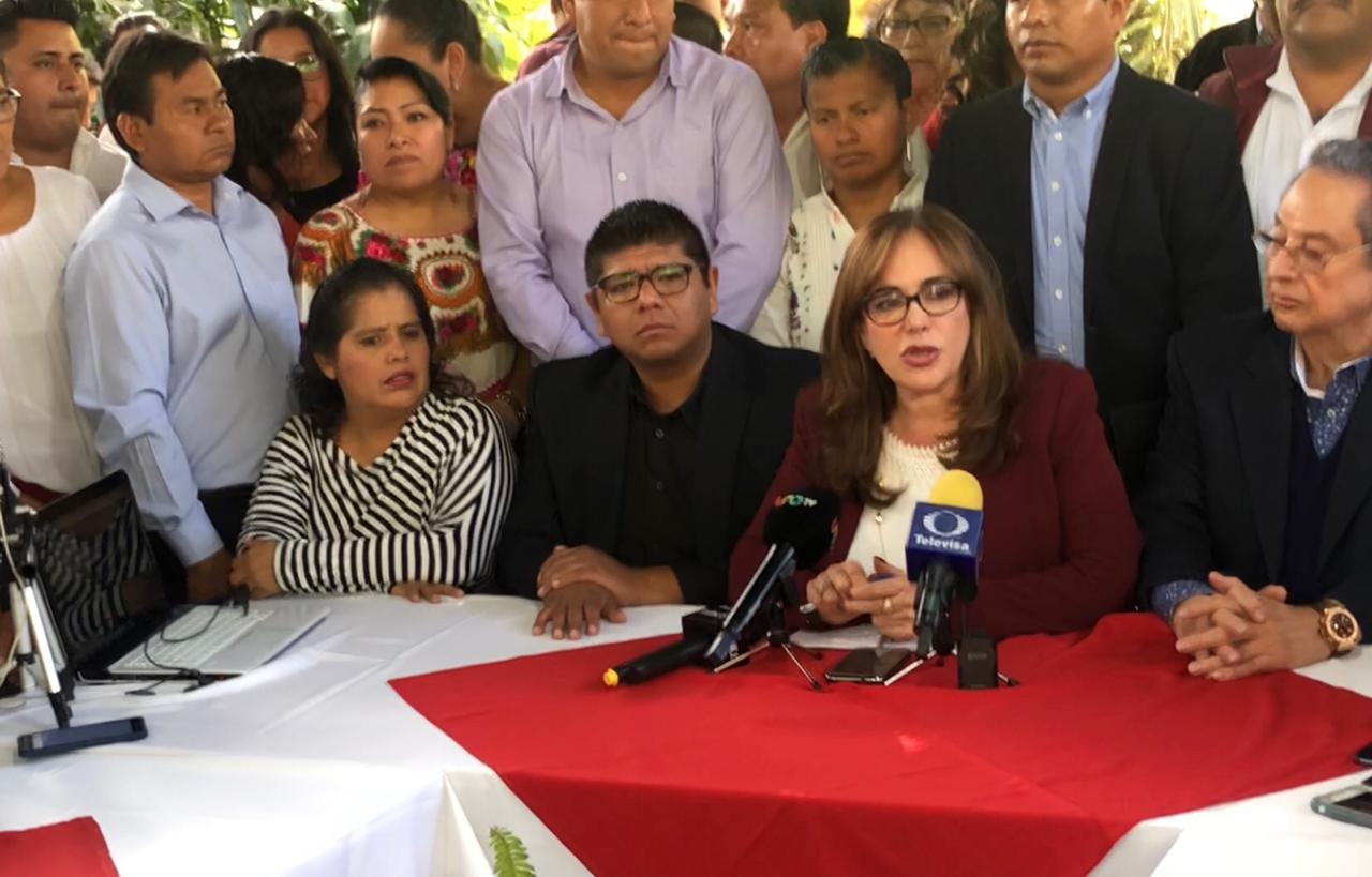 Yeidckol Polevnsky dijo que se debe castigar a los responsables del 'huachicoleo'. (Óscar Rodríguez)