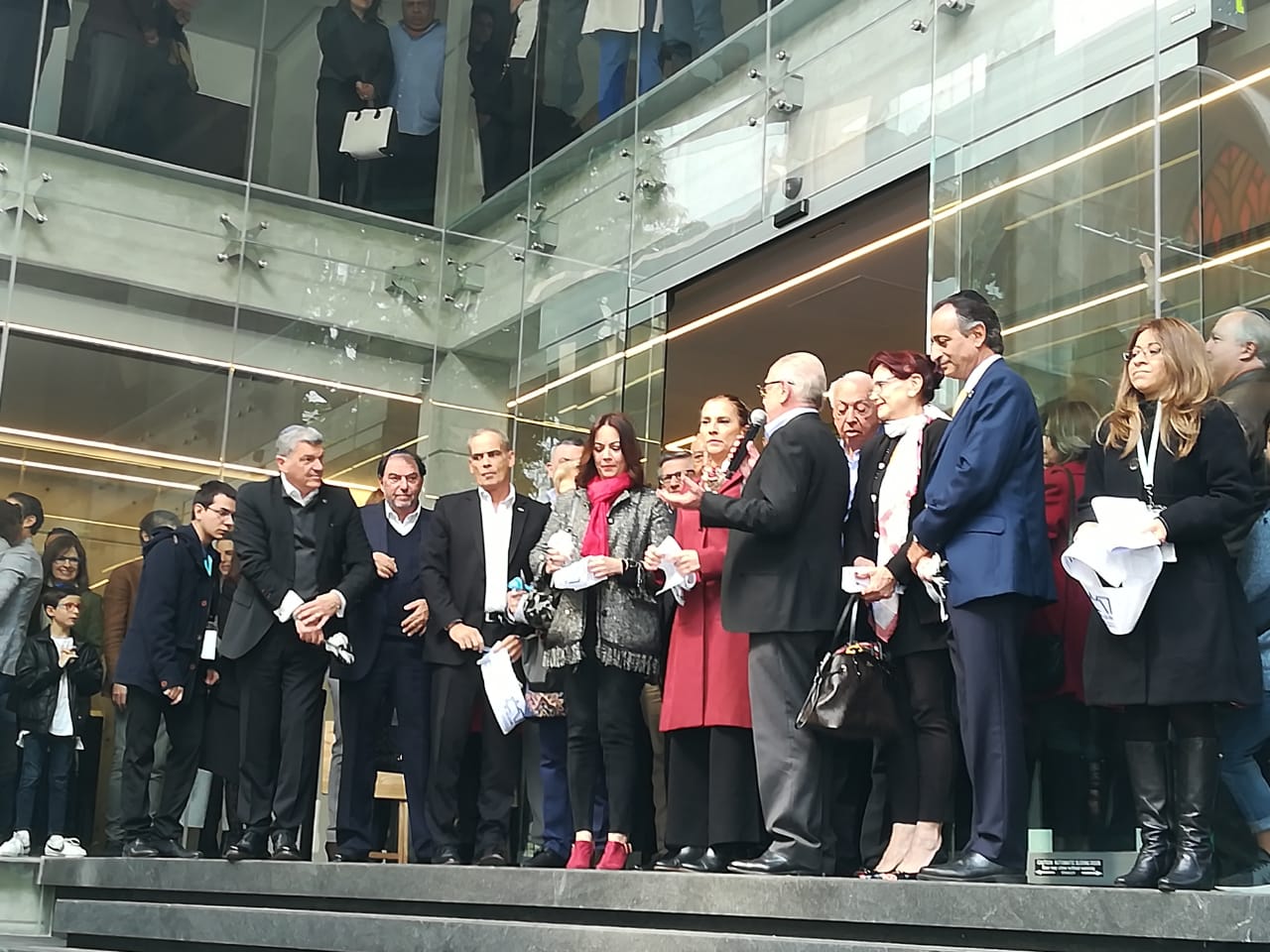 Beatriz Gutiérrez Müller inauguró el nuevo centro de investigación de la comunidad judía. (Jesús Alejo Santiago)