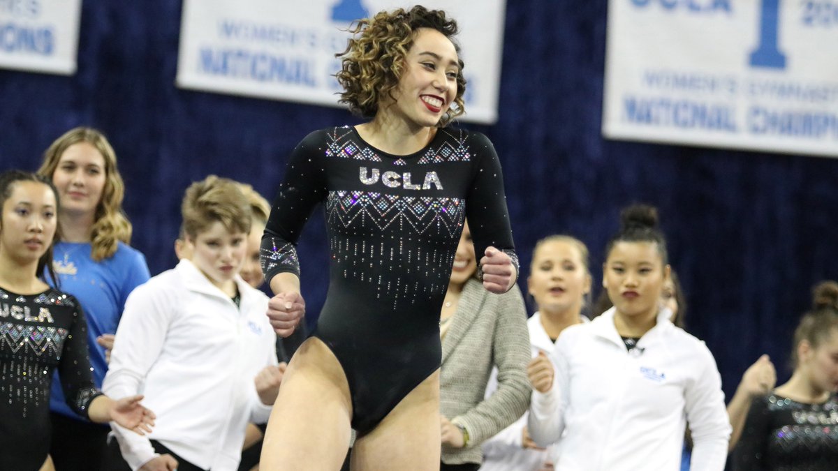 Katelyn Ohashi, gimnasta estadunidense (Twitter @uclagymnastics)