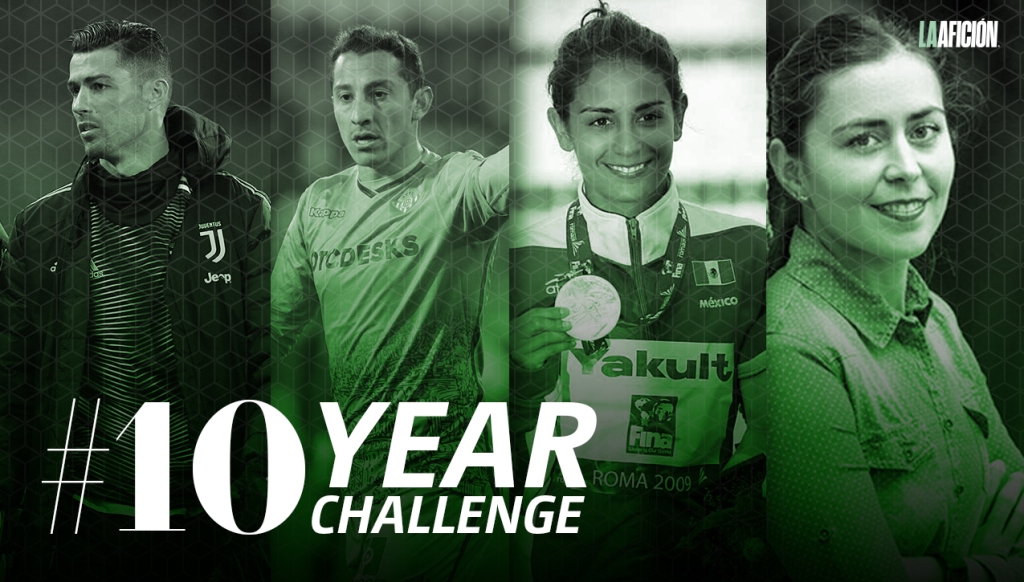 Te dejamos el reto #10YearChallenge con algunos de los mejores deportistas del mundo