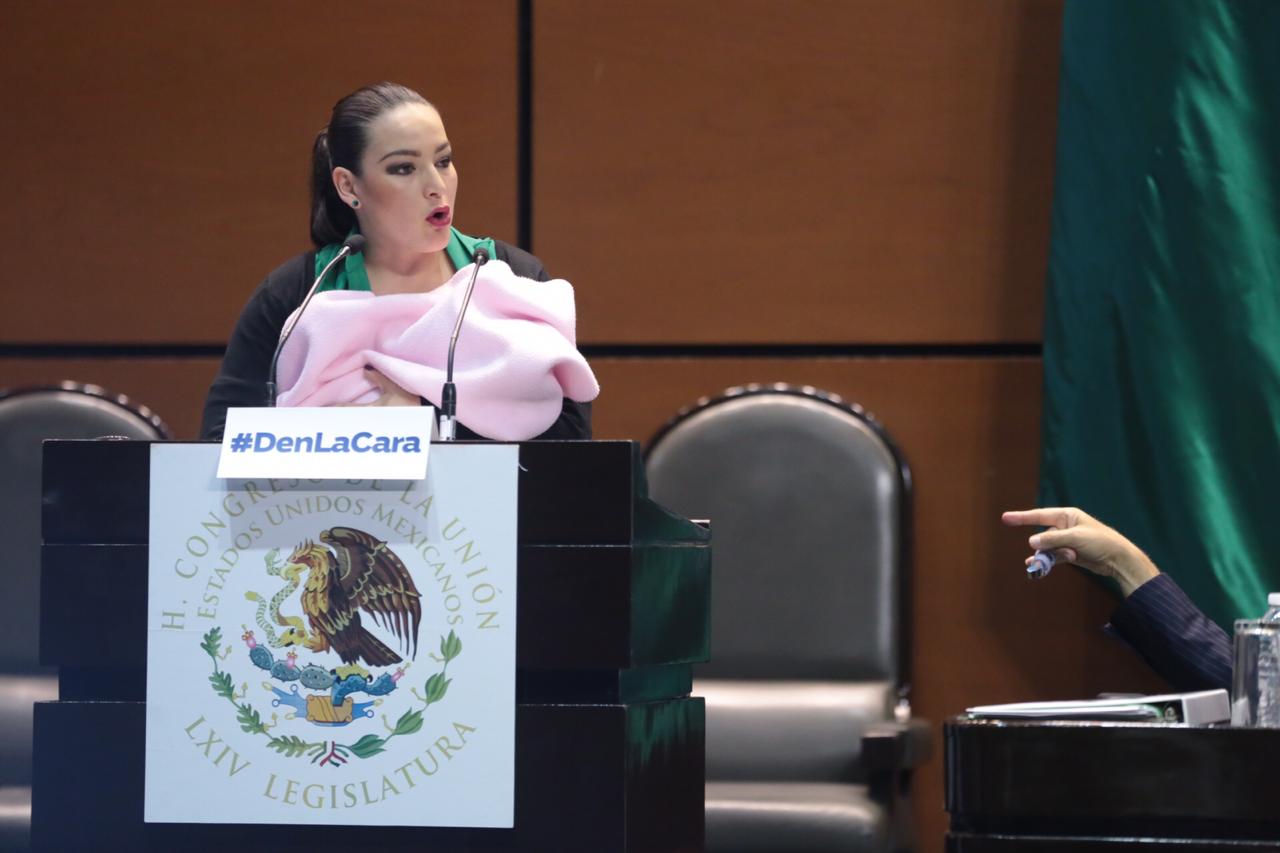 Martha Cecilia Márquez Alvarado durante la sesión de la Comisión Permanente del Congreso. Foto: Jesús Quintanar
