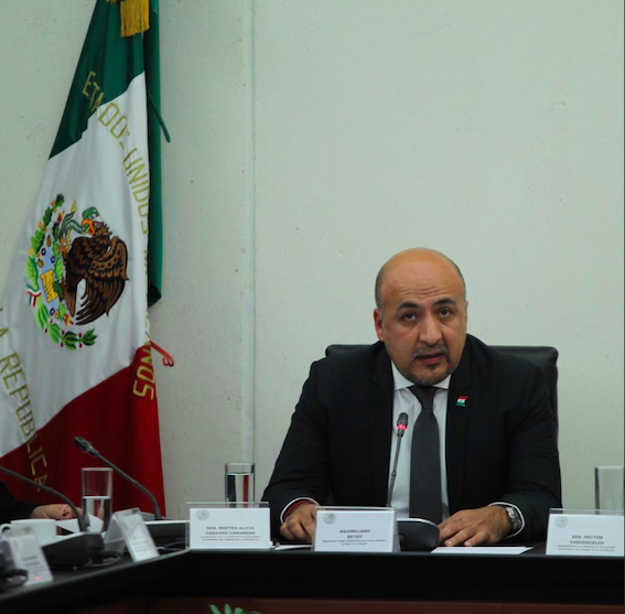 El subsecretario para América Latina, Maximiliano Reyes Zúñiga, fue ratificado en comisiones del Senado. (Twitter | @SRE_mx)