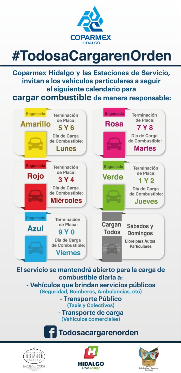 Coparmex lanza estrategia para abastecimiento ordenado de combustible. (Cortesía)