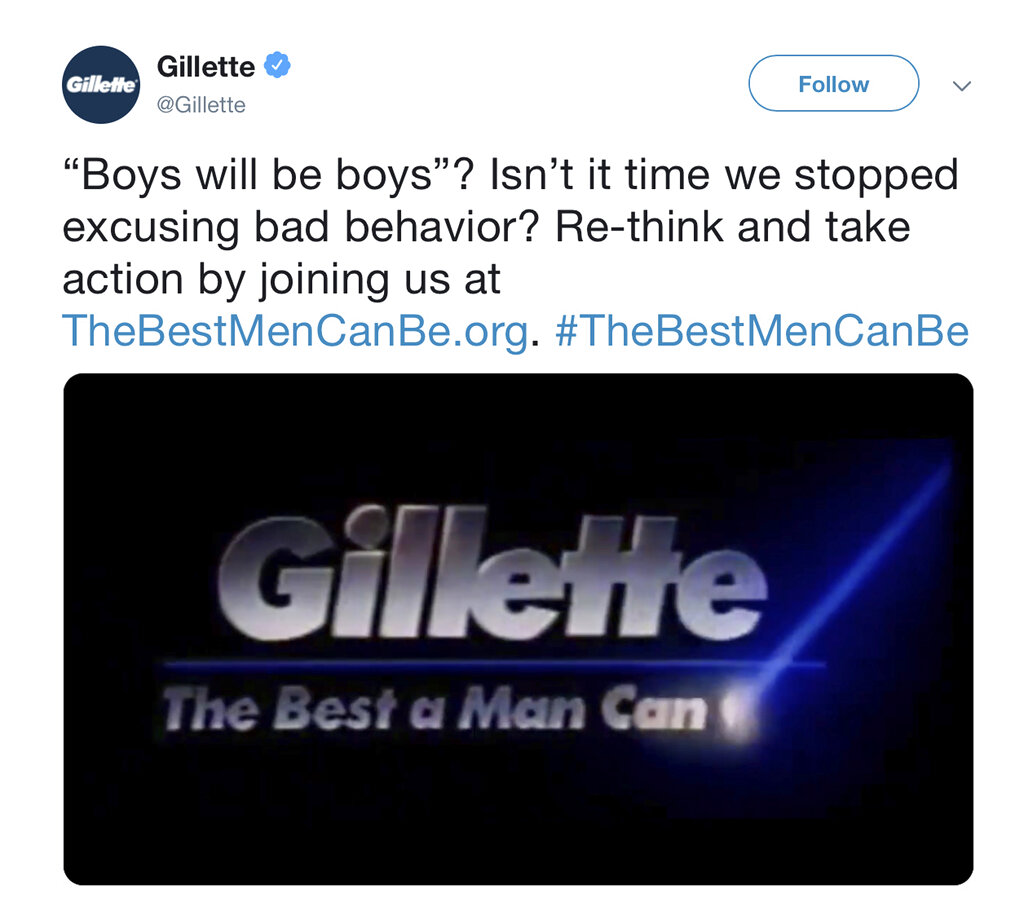 Gillete causó revuelo en redes sociales con un comercial que apela a la masculinidad tóxica. (AP)