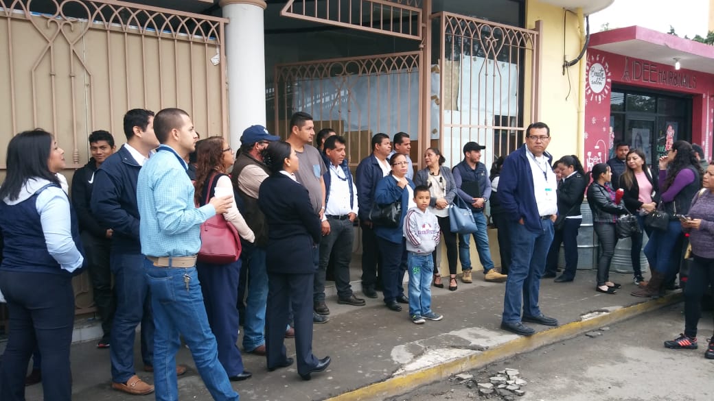 Trabajadores de la Jurisdicción Sanitaria 12 en Altamira.