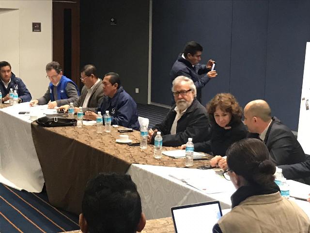 Alejandro Encinas, subsecretario de derechos Humanos de la Secretaria de Gobernación en su visita a Nuevo Laredo.
