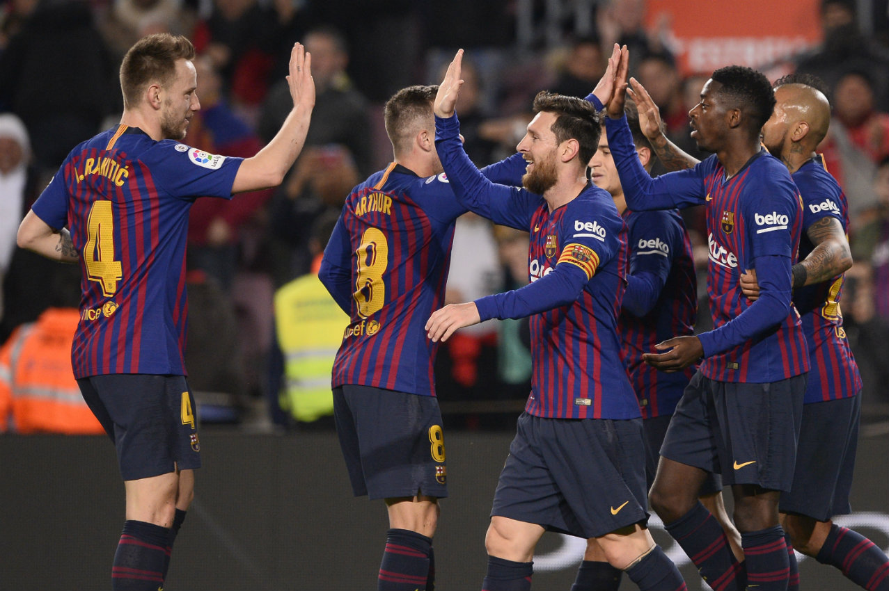 El Barcelona accedió a los Cuartos de la Copa del Rey (AFP)