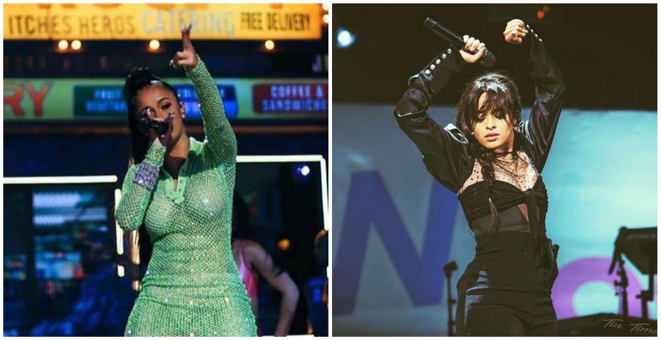 Cardi B y Camila Cabello. (Especial)