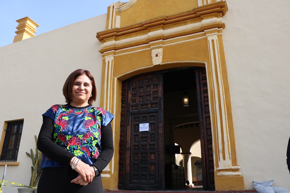 Martha Ávalos Salazar señaló los retos que enfrenta el centro INAH Nuevo León son en materia de investigación. (Gustavo Mendoza)