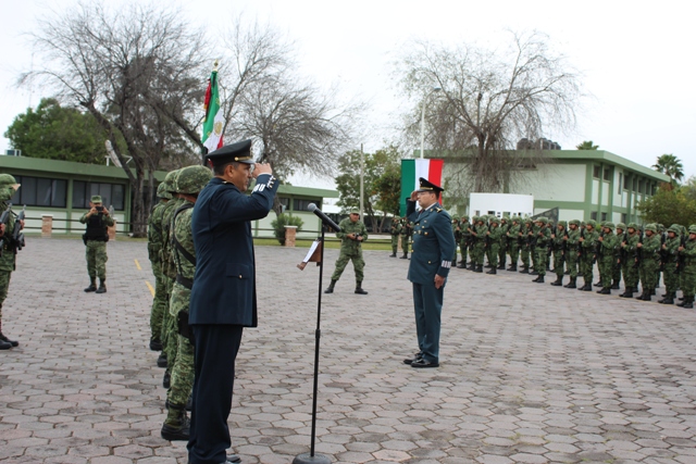 En su toma de protesta el general de Brigada Diplomado del Estado Mayor, Rogelio Gómez Magaña.
