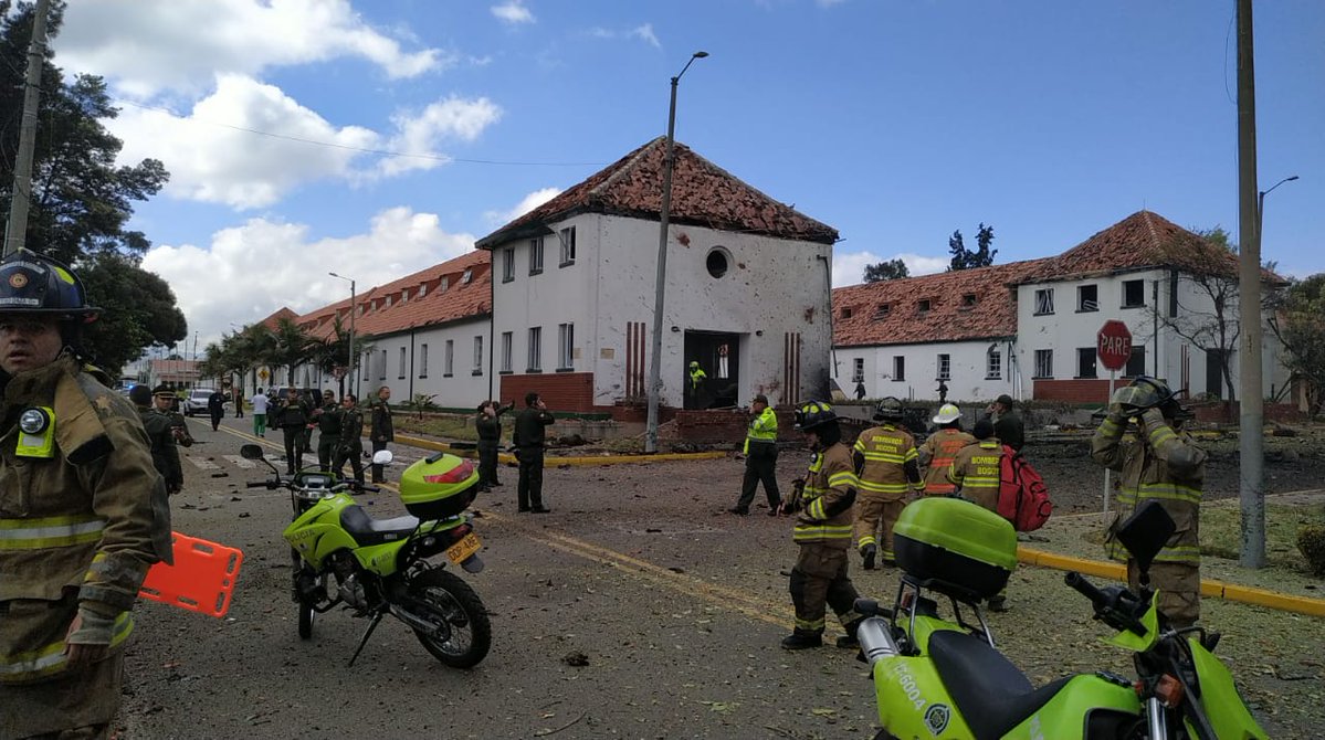 Una explosión en Bogotá deja varios lesionados/Especial.